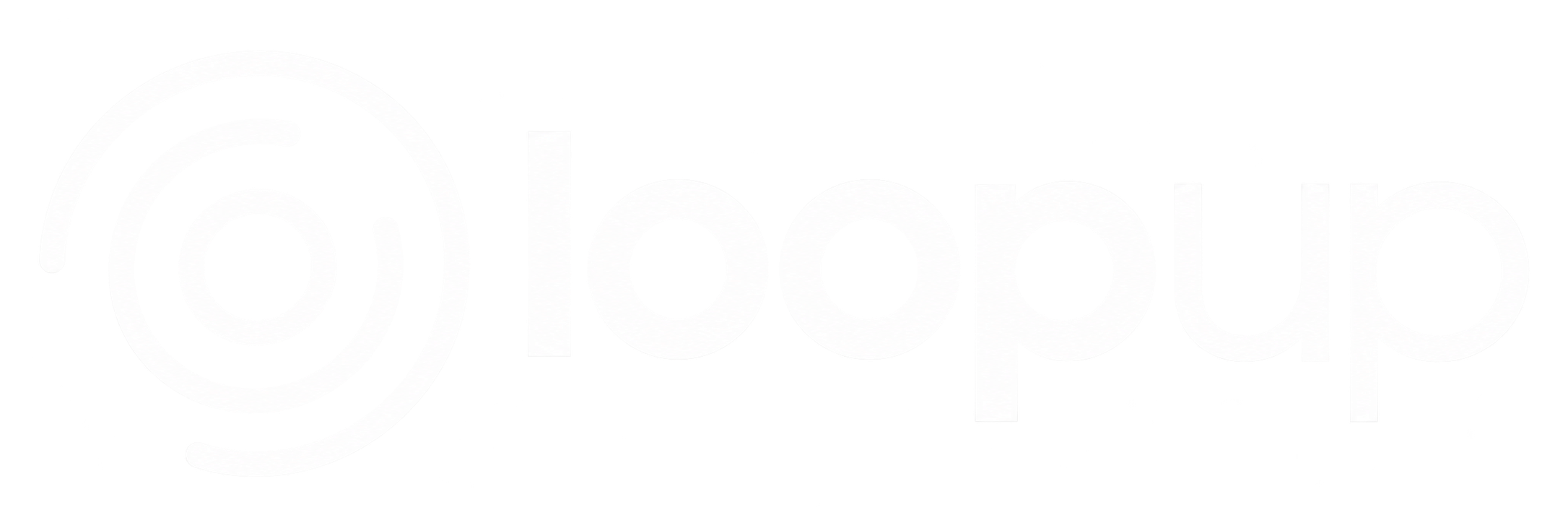 Loopup Spiral Wordmark Logo